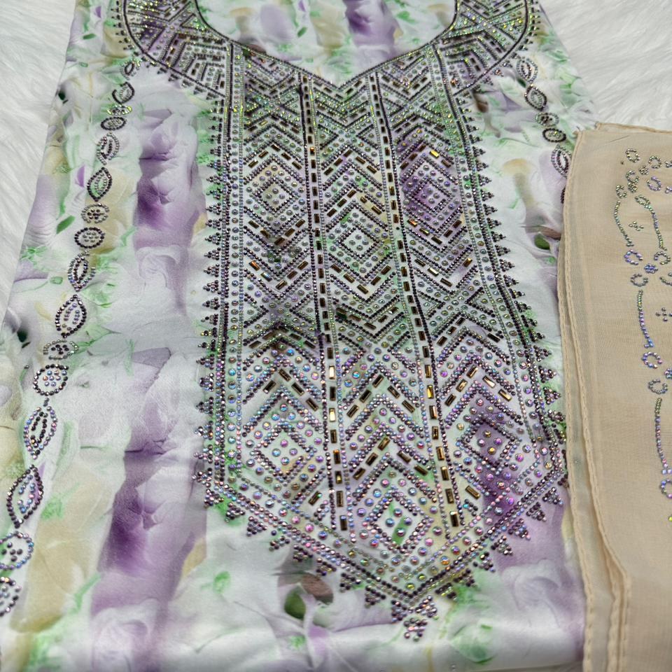 Gallery image for Hareer (silk) mukhawwar with sheila (scarf)