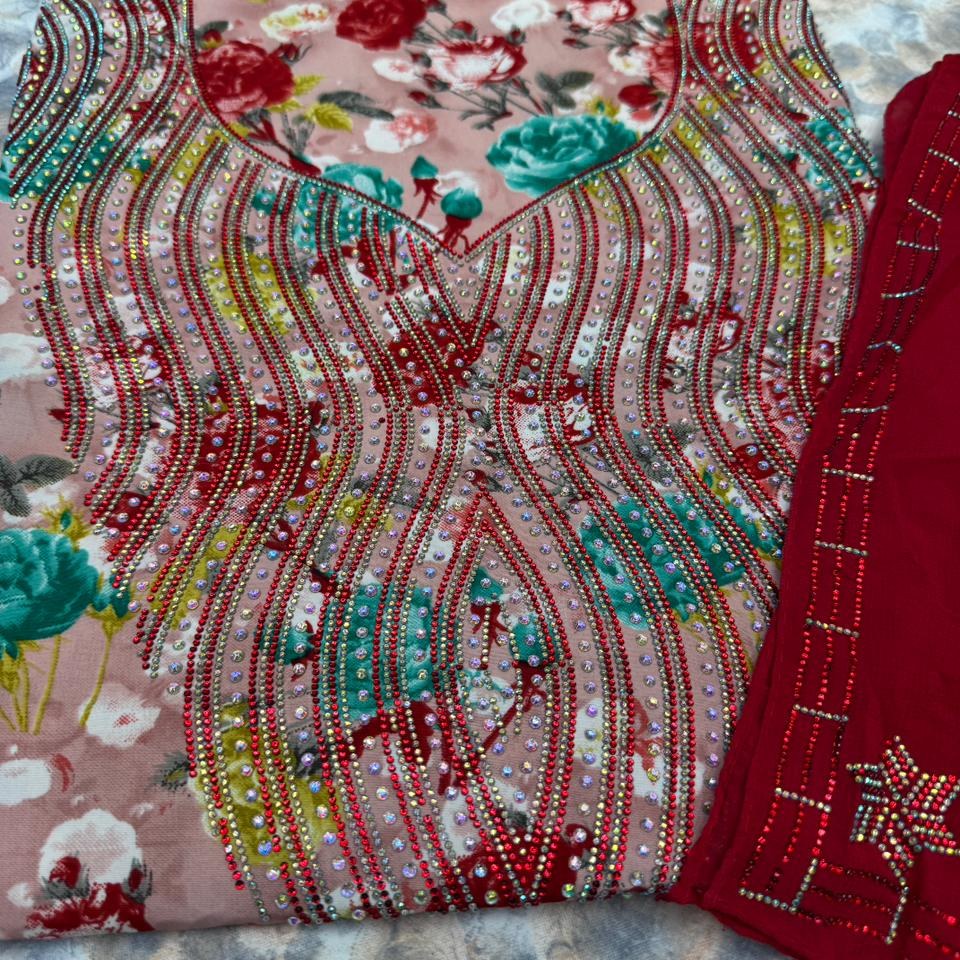 Gallery image for Hareer (silk) mukhawwar with sheila (scarf)