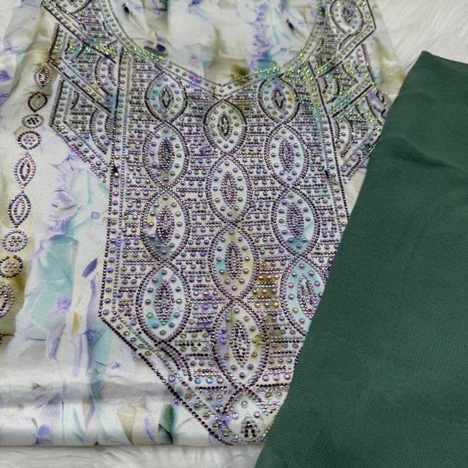 Gallery image for Indian silk mukhawwar with sheila