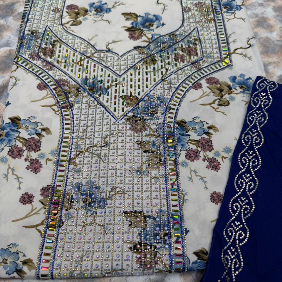 Gallery image for Indian silk mukhawwar with sheila